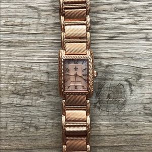 Judith Ripka Rose Gold tank watch